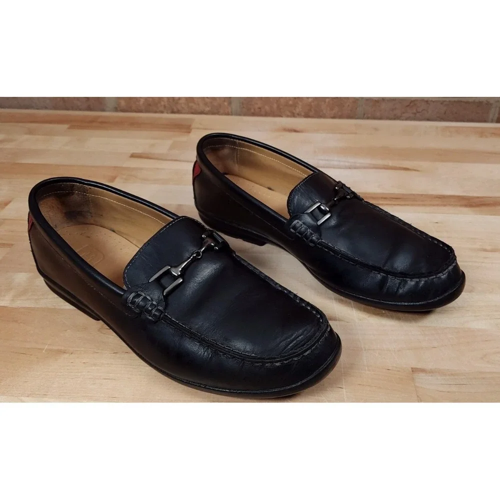 FootJoy Horsebit Driving Black Leather Loafers Moc 79020 Mens Size 10 M